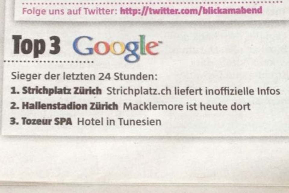 Nr 1. im Google Ranking